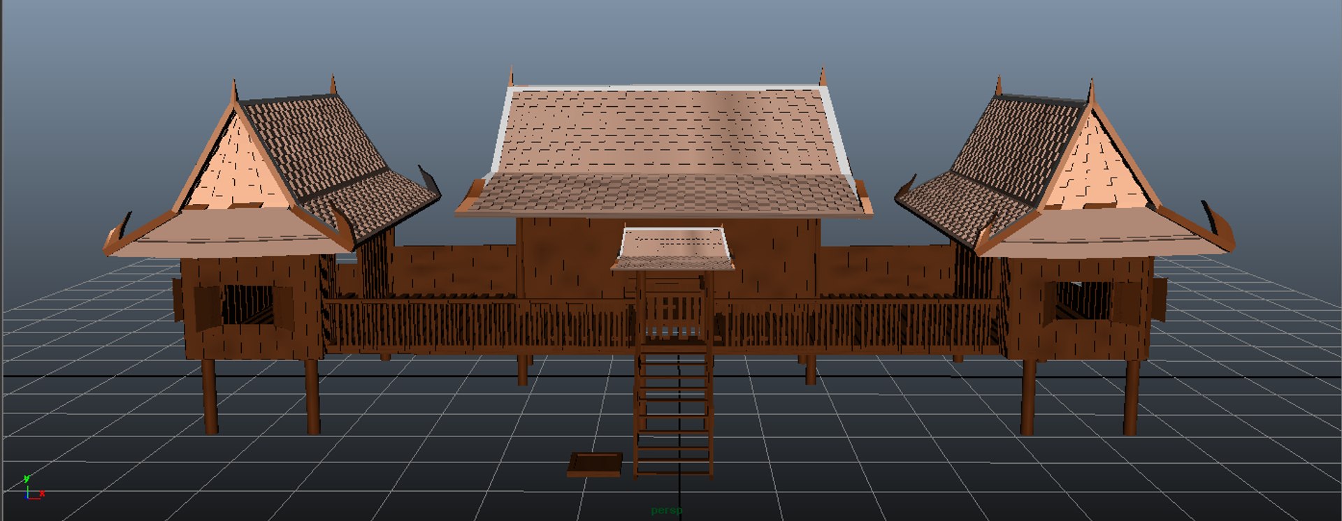 Thai House 3D Model - TurboSquid 1188490
