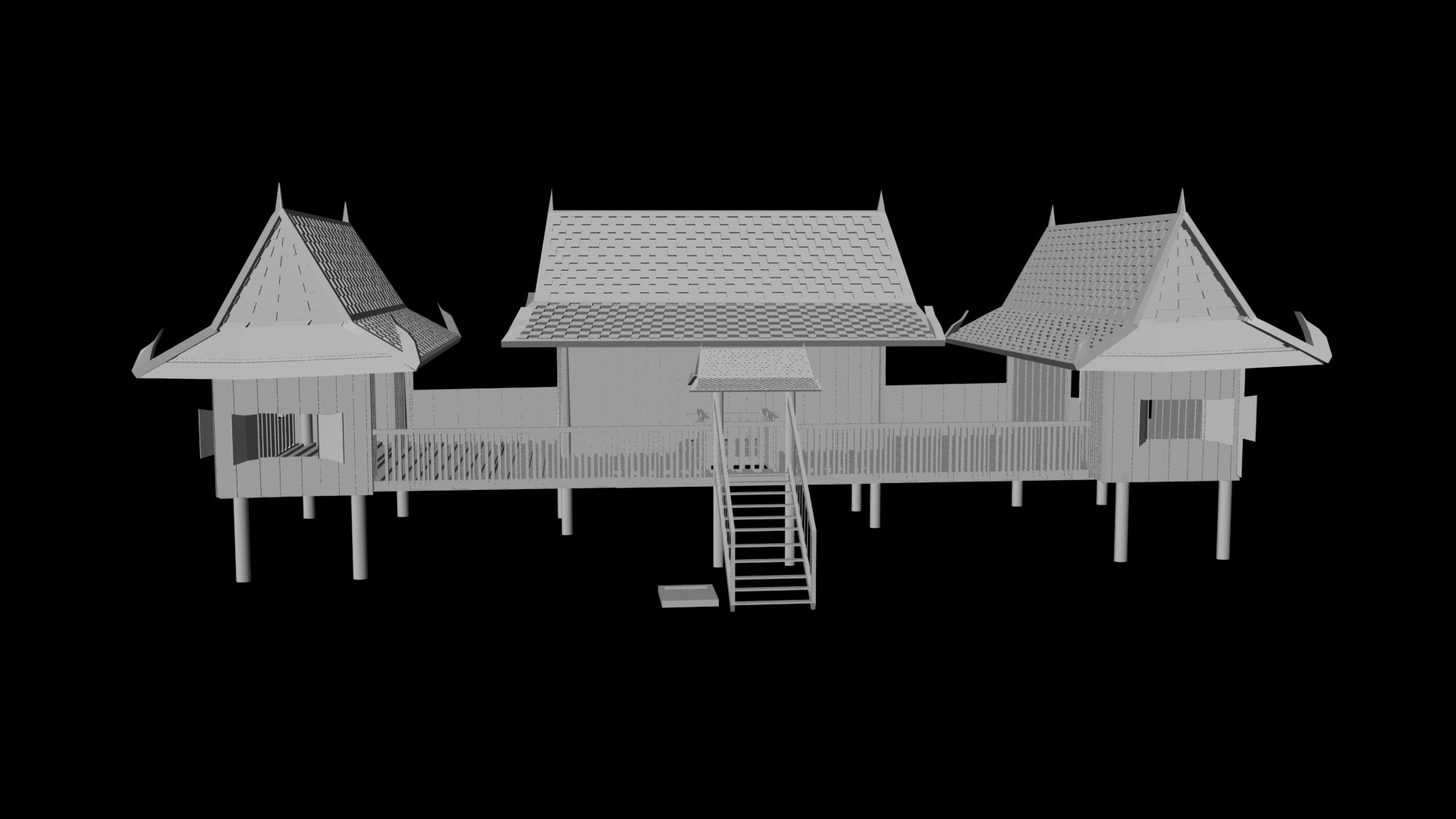Thai House 3D Model - TurboSquid 1188490