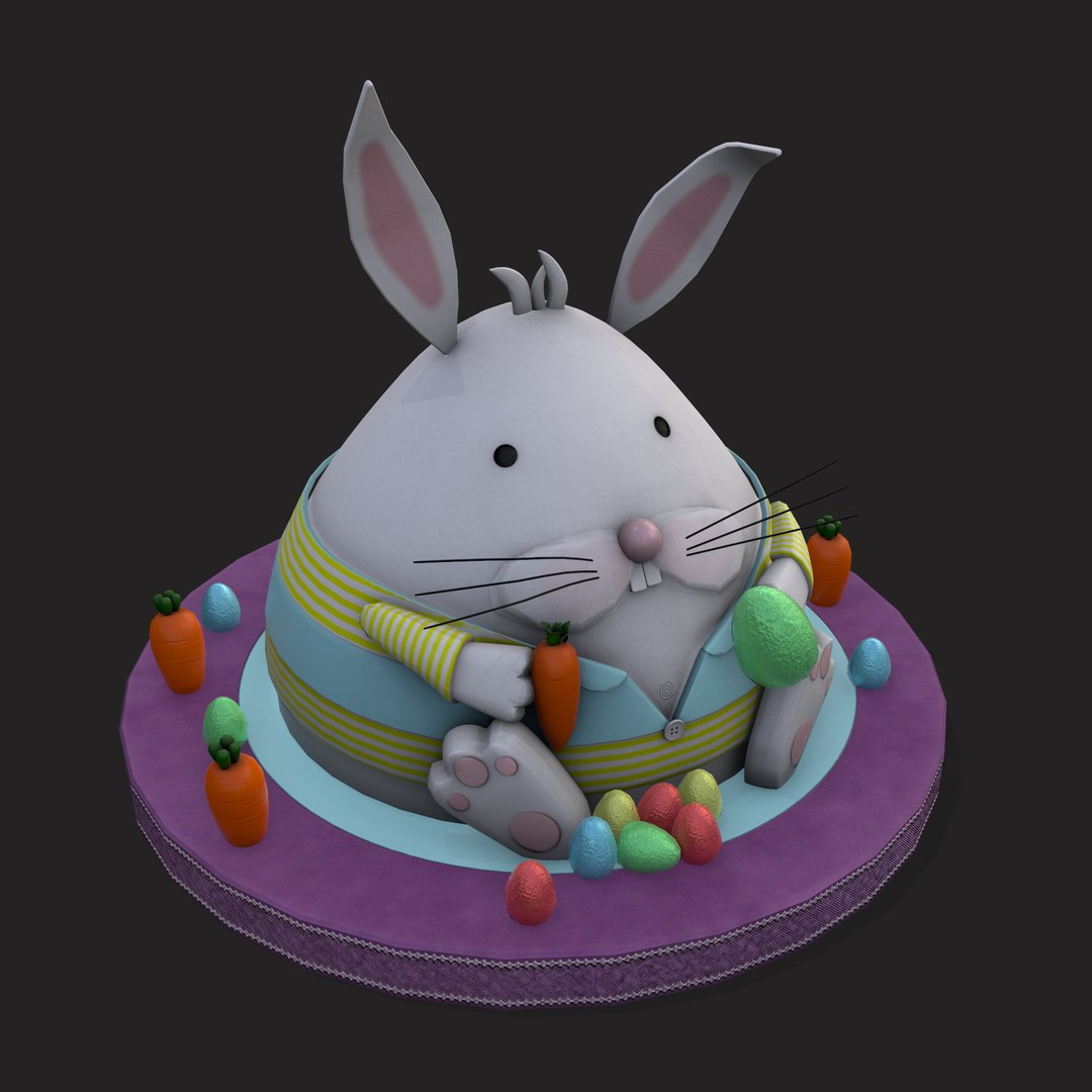 3D model Plump Rabbit Cake - TurboSquid 1884014