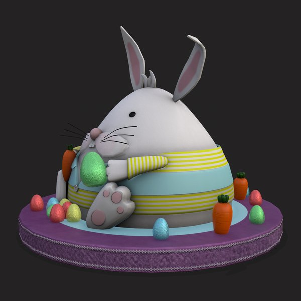 3D model Plump Rabbit Cake - TurboSquid 1884014