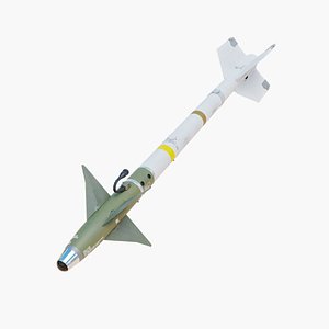 3D Aim-9L Sidewinder missile