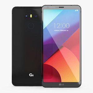LG G6 Astro Black 3D Model