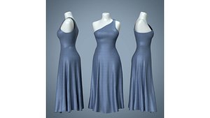 Woman Mannequin Blue Dress model