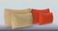 3D model rectangular pillows set