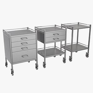 3D Hospital Carts 1 model