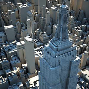 3d midtown manhattan buildings