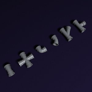 3d model pvc pipes