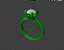 Twisted Ring for print and render and animations - CC100 3D Model