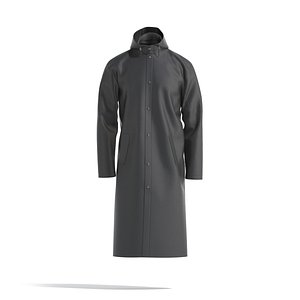 Black Rain Coat - waterproof raincoat jacket