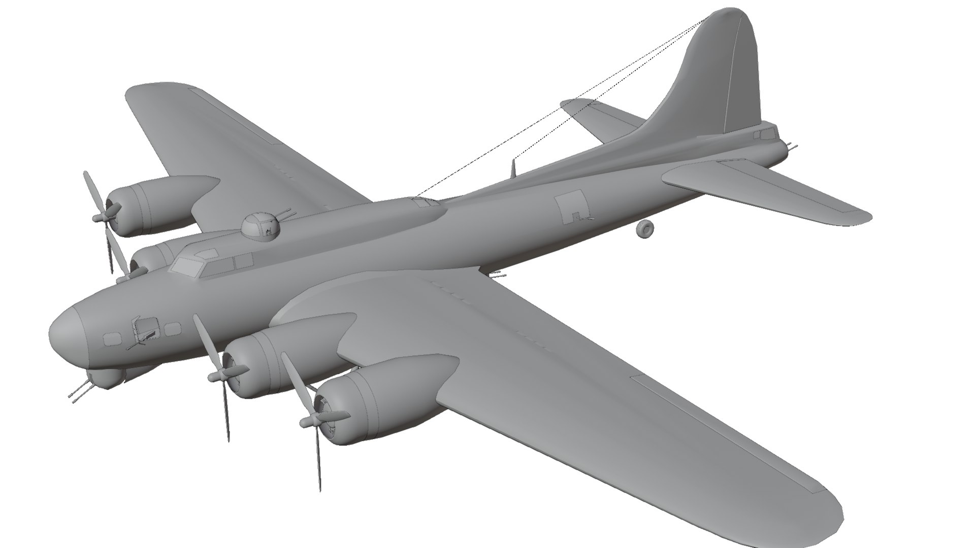 B-17 3D Model - TurboSquid 1882310