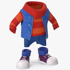 3D Cartoon Costume Blue