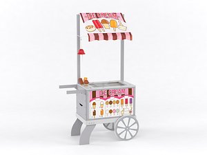sweets food cart 3D