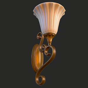 Vintage Wall Light PBR Game Ready