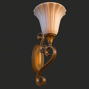 Vintage Wall Light PBR Game Ready