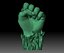 BLM sign hand logo fist STL file 3D printable model Black Lives