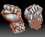 BLM sign hand logo fist STL file 3D printable model Black Lives