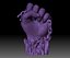 BLM sign hand logo fist STL file 3D printable model Black Lives