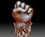 BLM sign hand logo fist STL file 3D printable model Black Lives