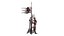 Collection de modèles 3D du quatrième ensemble de 8 modèles des Templiers croisés