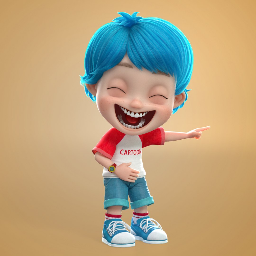 Boy Expressions 3D Model - TurboSquid 1415712