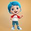 boy expressions 3D model