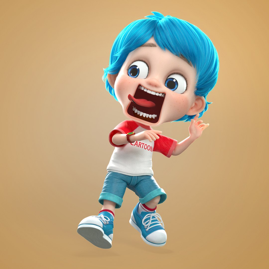 Boy Expressions 3D Model - TurboSquid 1415712