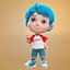 boy expressions 3D model
