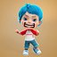 boy expressions 3D model