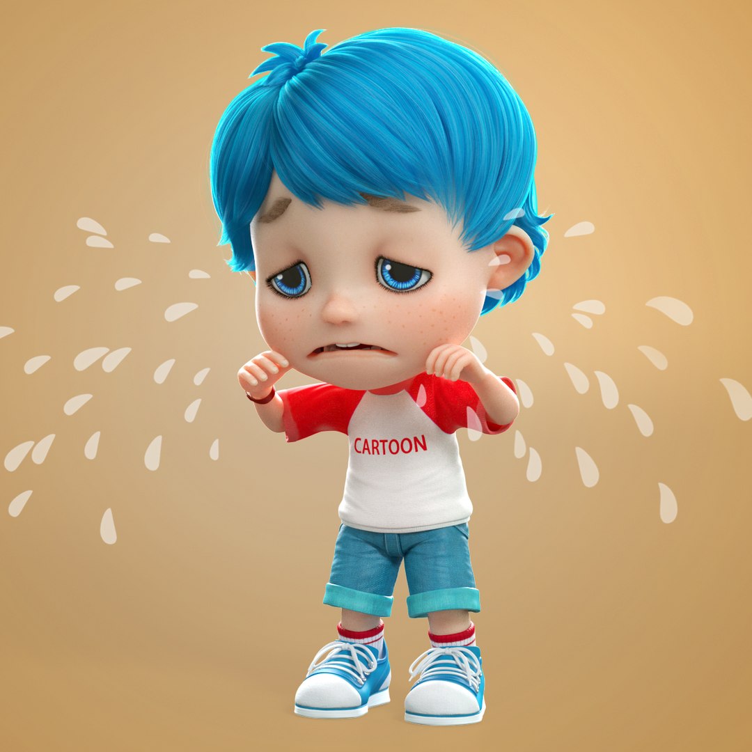 Boy Expressions 3D Model - TurboSquid 1415712