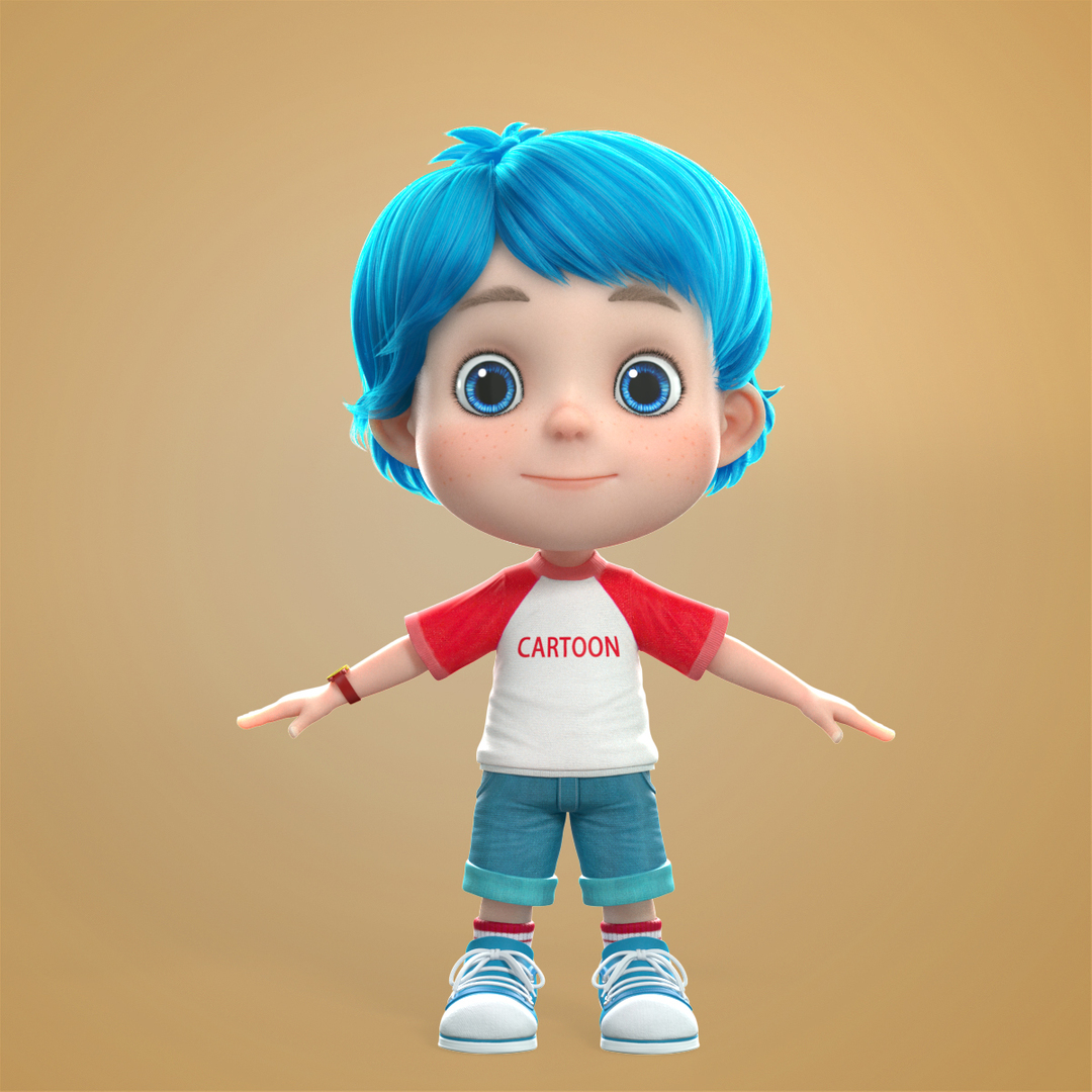 Boy Expressions 3D Model - TurboSquid 1415712