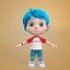 boy expressions 3D model