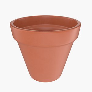 3D Empty Flower Pot A1