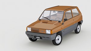 1980 Fiat Panda 30 3D model