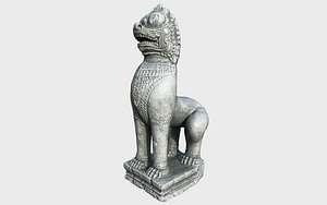 Bayon Lion Statue