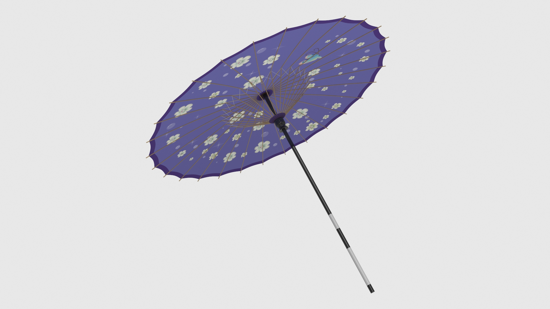 Japanese umbrella 001 model TurboSquid 1869741