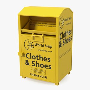 Clothes and Shoes Drop Box 3D model