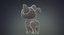 3D model cute cartoon kittycorn