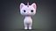 3D model cute cartoon kittycorn