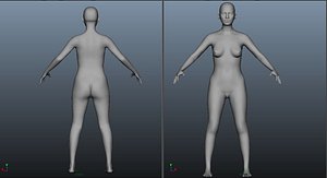 3D female model