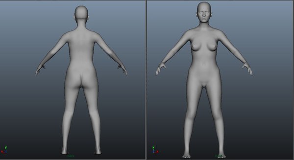 3D female model
