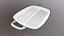 Shallow Rectangular Grill Stain Black