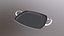 Shallow Rectangular Grill Stain Black