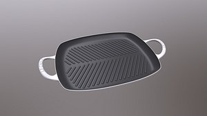 Shallow Rectangular Grill Stain Black