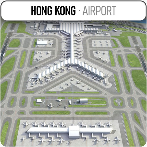 modelo 3d Aeropuerto Internacional de Hong Kong HKG TurboSquid 1483433