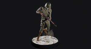 World War 2 - US Paratrooper - Rigged