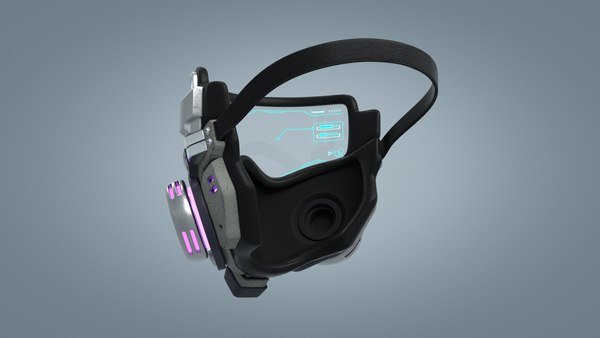 Cyberpunk gas mask gasmask model - TurboSquid 1588729