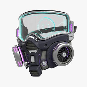 cyberpunk gas mask gasmask model