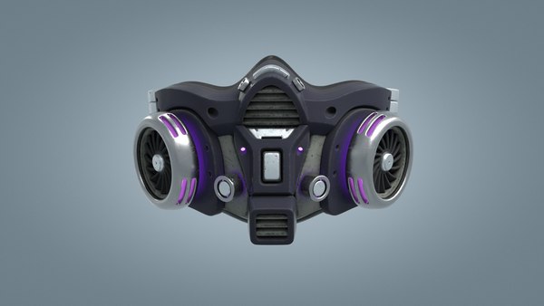 Cyberpunk gas mask gasmask model - TurboSquid 1588729