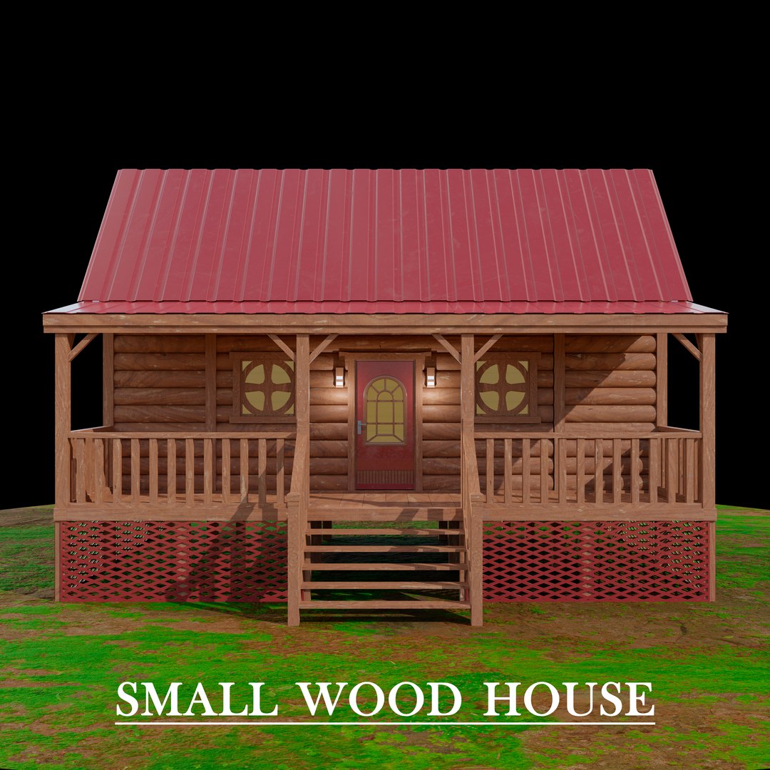 Small Wood House model TurboSquid 2050847
