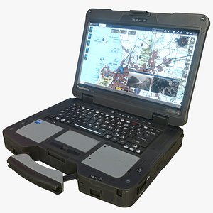 3D Rugged Laptop Panasonic Toughbook 40 LowPoly